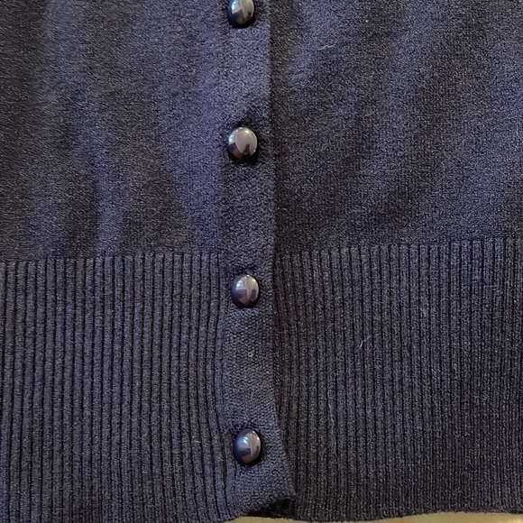 Women’s navy blue cardigan sweater - Picture 4 of 7